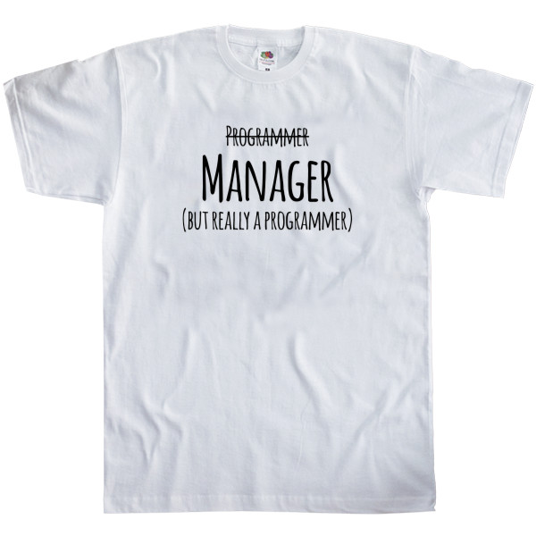 Men's T-Shirt Fruit of the loom - Programmer-manadger - Mfest