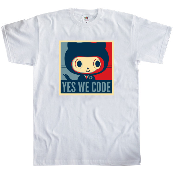 Men's T-Shirt Fruit of the loom - Yes we code - Mfest