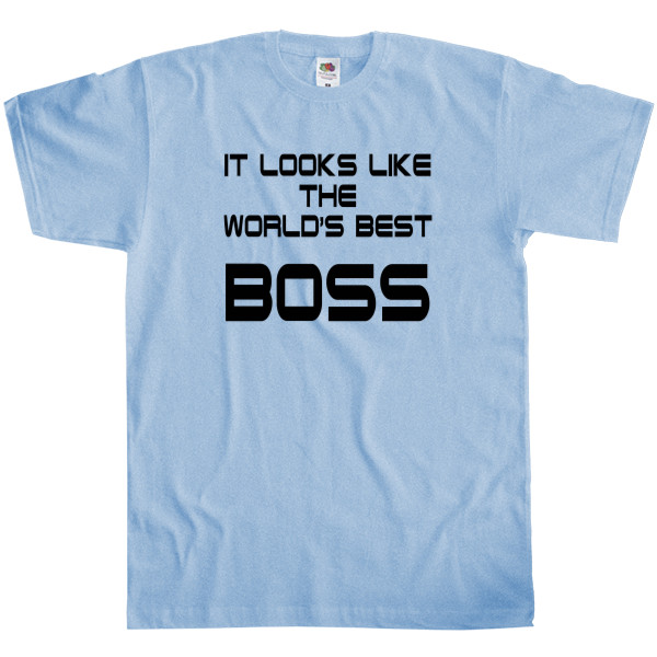 Men's T-Shirt Fruit of the loom - World best boss - Mfest