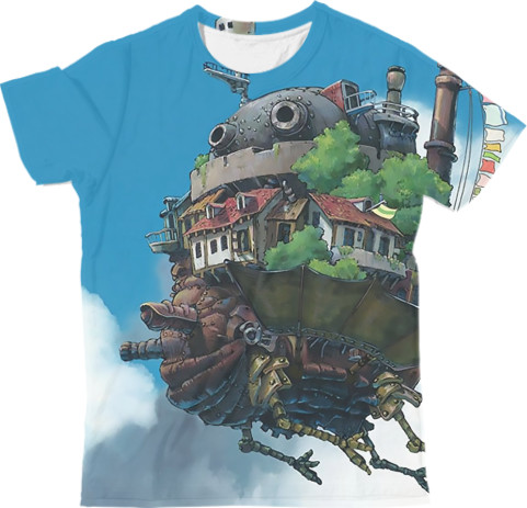 Man's T-shirt 3D - Ходячий замок хаула / howls moving castle - Mfest