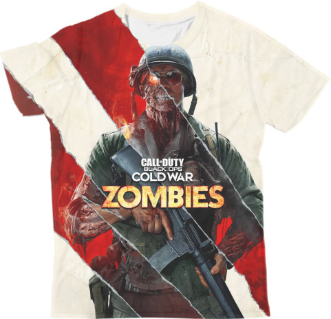 Man's T-shirt 3D - call of duty black ops cold war zombies - Mfest