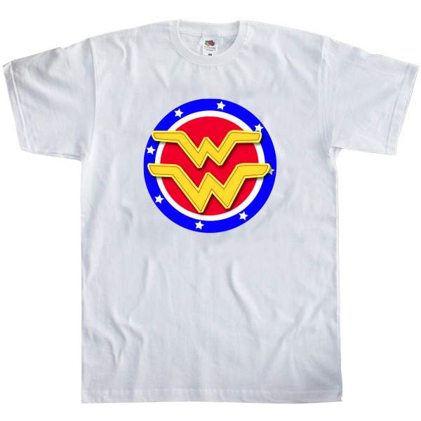 Men's T-Shirt Fruit of the loom - Wonder Woman лого 2 - Mfest