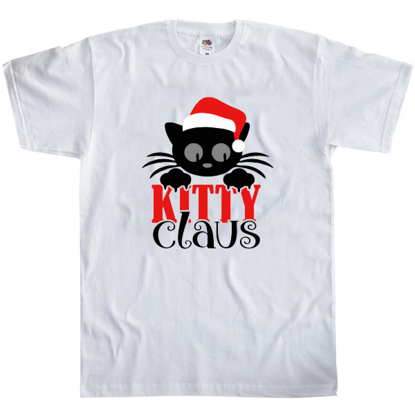 Men's T-Shirt Fruit of the loom - kitty claus - Mfest