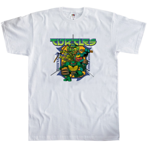 Men's T-Shirt Fruit of the loom - Черепашки Ниндзя / TNMT 2 - Mfest