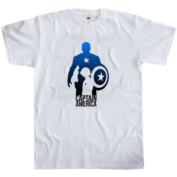 Men's T-Shirt Fruit of the loom - Captain America 5 - Mfest