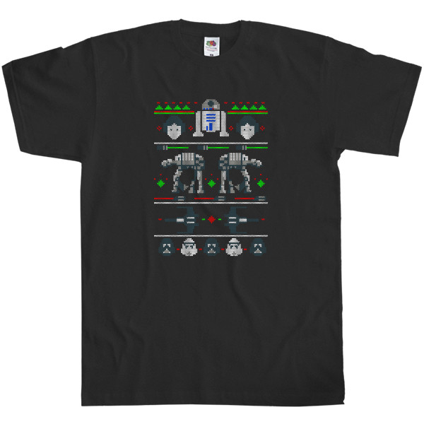 Men's T-Shirt Fruit of the loom - Star Wars (Новый Год) - Mfest