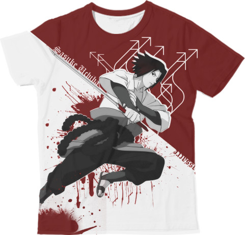 Man's T-shirt 3D - uchiha sasuke naruto - Mfest