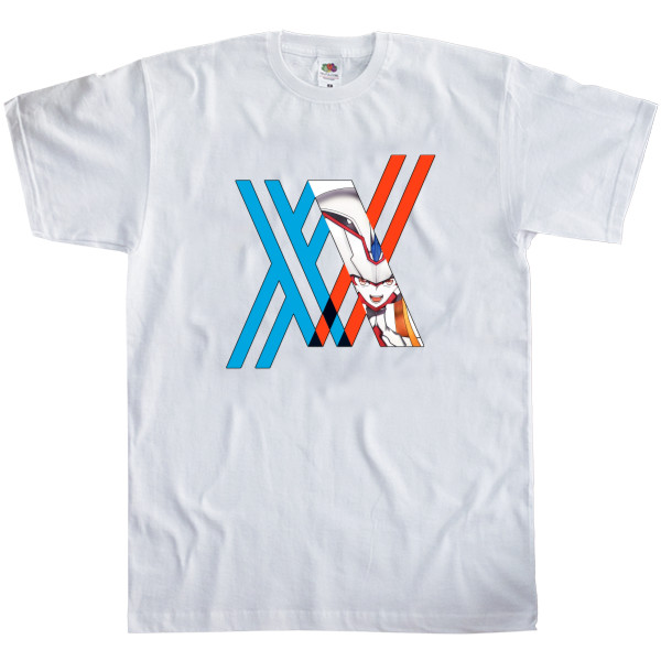 Men's T-Shirt Fruit of the loom - Милый во Франксе / Darling in the FranXX 3 - Mfest