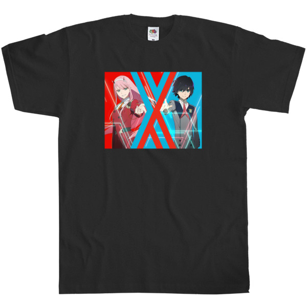 Men's T-Shirt Fruit of the loom - Милый во Франксе / Darling in the FranXX 4 - Mfest