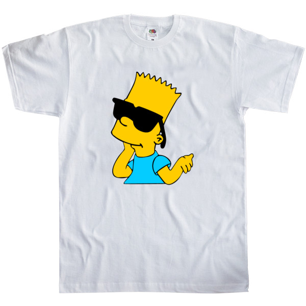 Футболка Класика Чоловіча Fruit of the loom - Bart Simpson 3 - Mfest