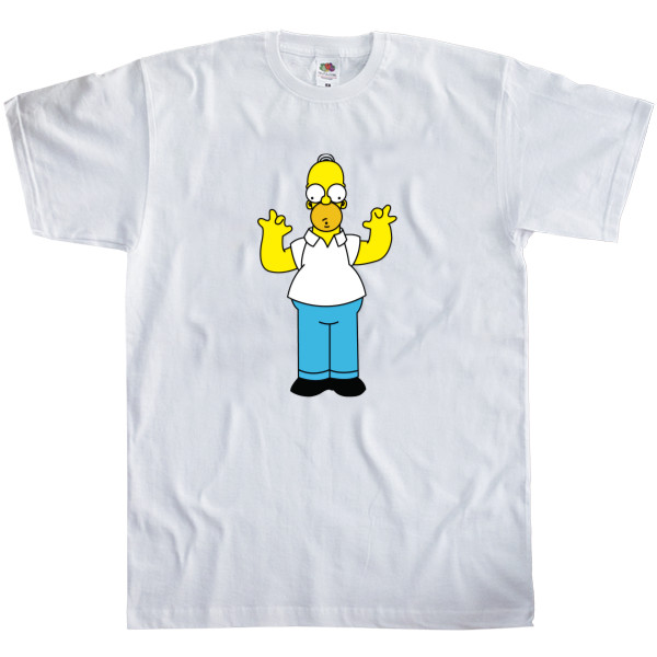 Футболка Классика Мужская Fruit of the loom - Homer Simpson 2 - Mfest