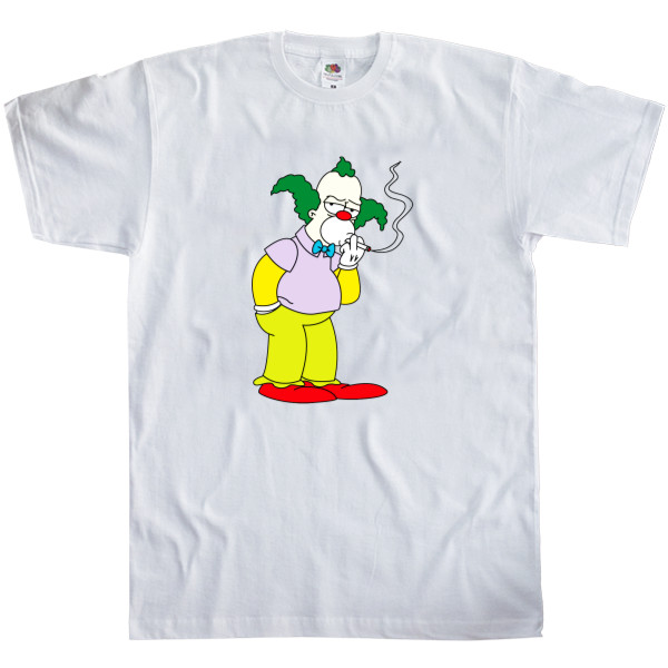 Футболка Классика Мужская Fruit of the loom - Krusty the Clown 1 - Mfest