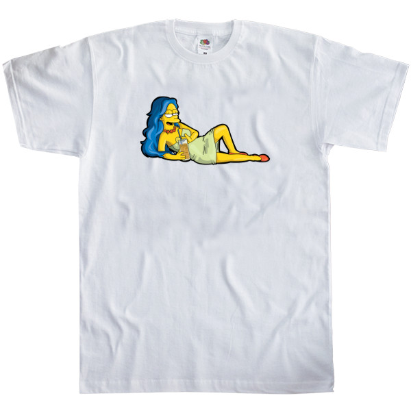 Men's T-Shirt Fruit of the loom - Marge Simpson 2 - Mfest