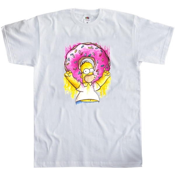 Men's T-Shirt Fruit of the loom - Simpson art - Mfest