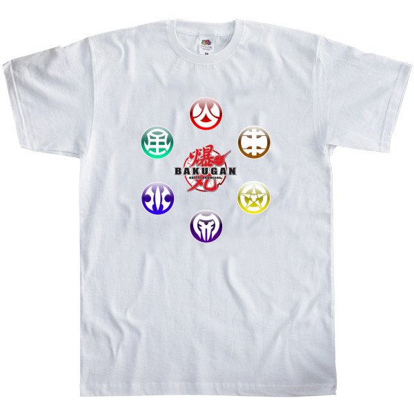 Men's T-Shirt Fruit of the loom - Бакуган / Bakugan 4 - Mfest