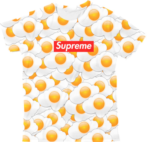 Футболка 3D Чоловіча - Supreme (Eggs) - Mfest