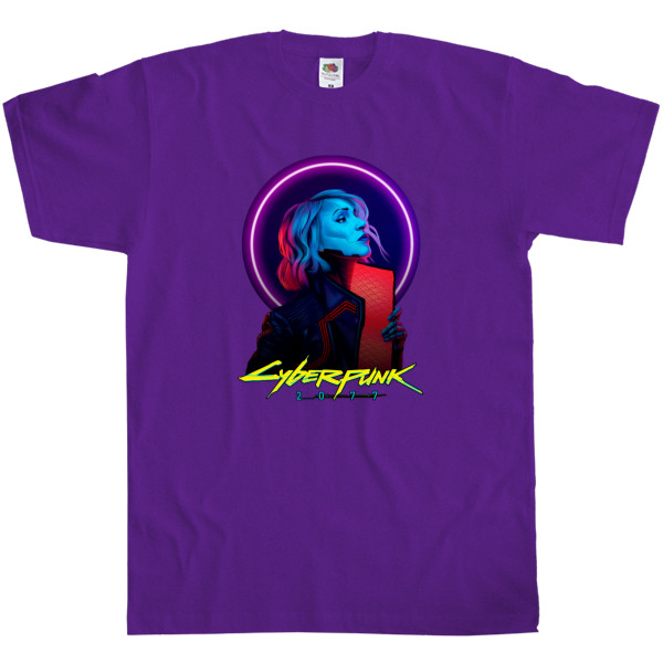 Men's T-Shirt Fruit of the loom - Cyberpunk 2077 Girl 5 - Mfest