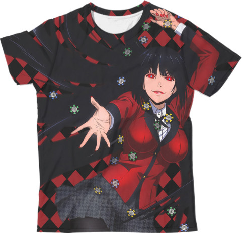 Man's T-shirt 3D - Kakegurui - Yumeko Jabami - Mfest