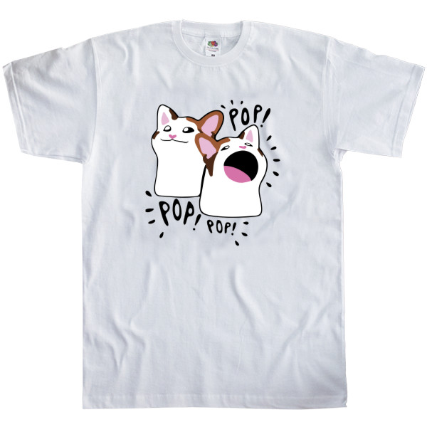 Men's T-Shirt Fruit of the loom - Pop Cat - Mfest