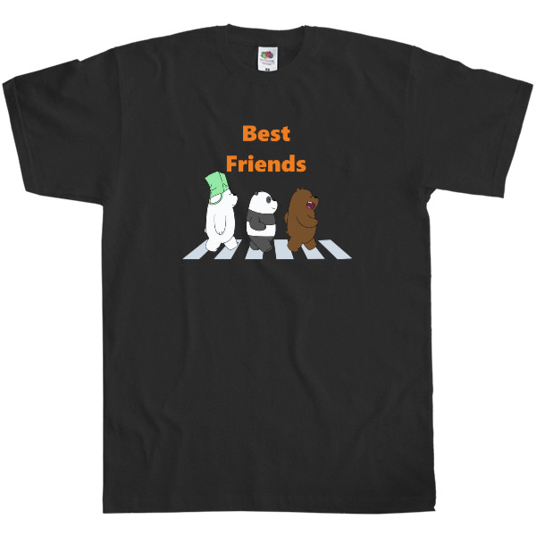 Best friends, Funny bears, панда, медведи