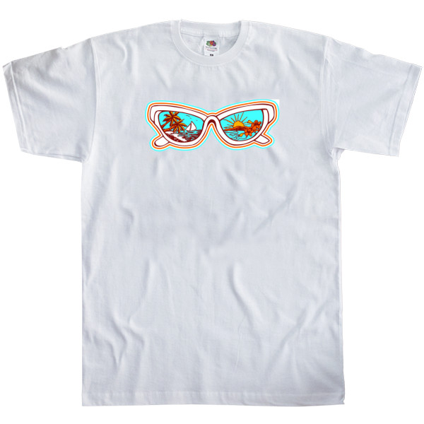 Men's T-Shirt Fruit of the loom - отдых-1_белый - Mfest