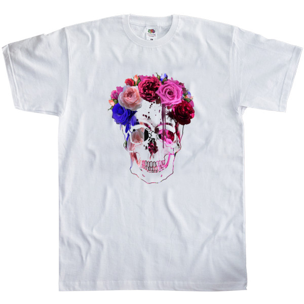 Men's T-Shirt Fruit of the loom - Череп в венке - Mfest