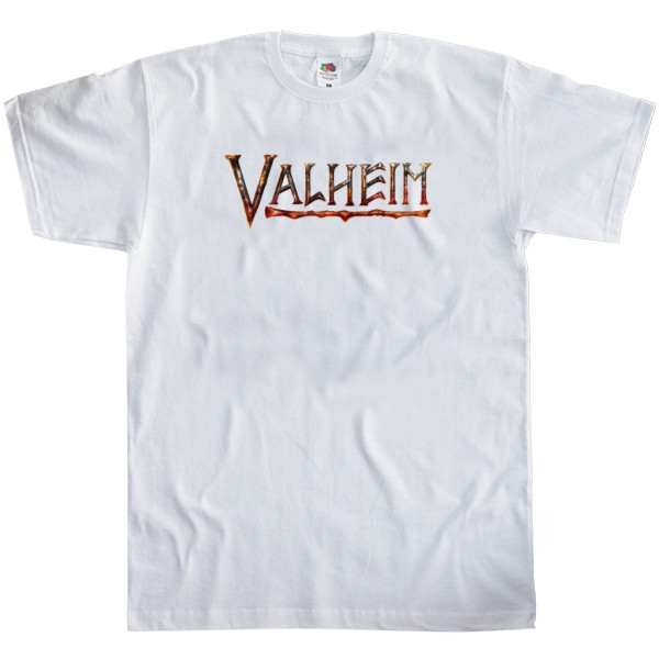 Футболка Класика Чоловіча Fruit of the loom - Valheim logo - Mfest