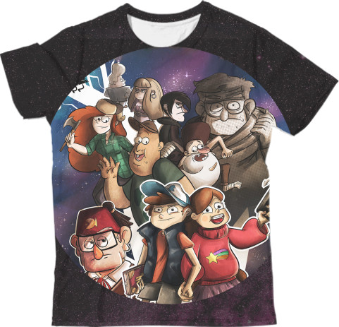 Man's T-shirt 3D - Gravity-Falls-3 - Mfest