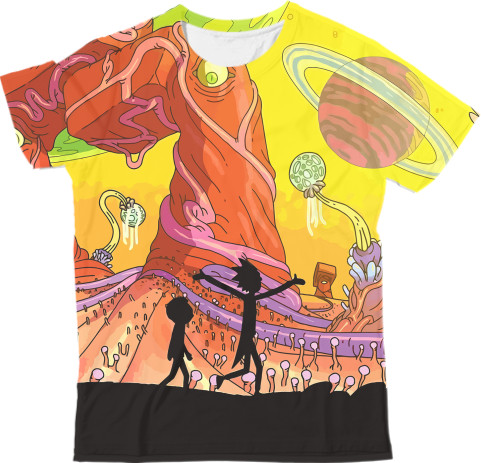 Man's T-shirt 3D - Rick and Morty-1 - Mfest