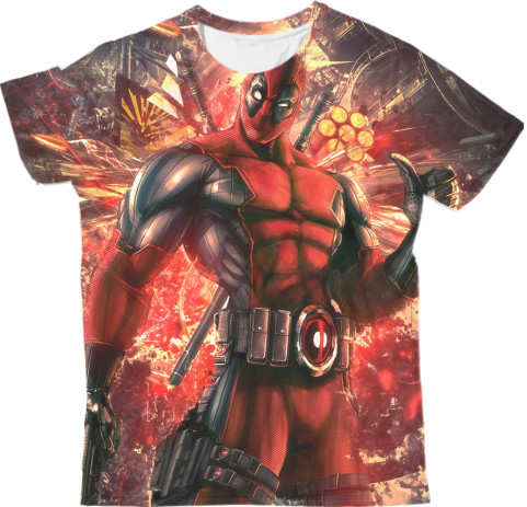 Man's T-shirt 3D - DeadPool-5 - Mfest