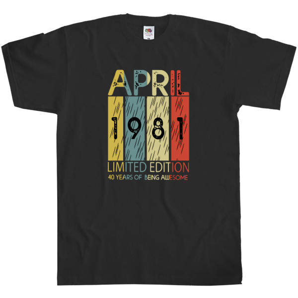 Men's T-Shirt Fruit of the loom - April 1981 - Mfest