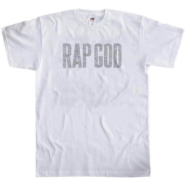 Men's T-Shirt Fruit of the loom - Rap God Black - Mfest