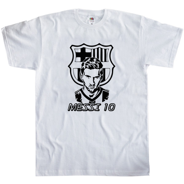 Men's T-Shirt Fruit of the loom - messi 10 - Mfest