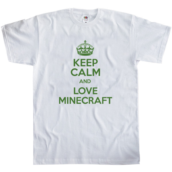 Men's T-Shirt Fruit of the loom - Love Minecraft - Mfest