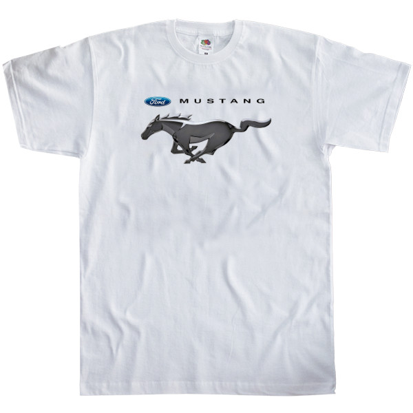 Men's T-Shirt Fruit of the loom - Ford Mustang logo - Mfest