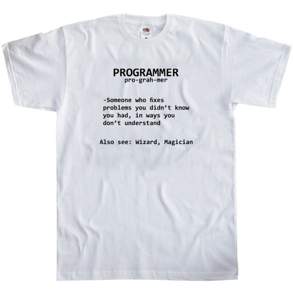 Men's T-Shirt Fruit of the loom - PROGRAMMER - Mfest