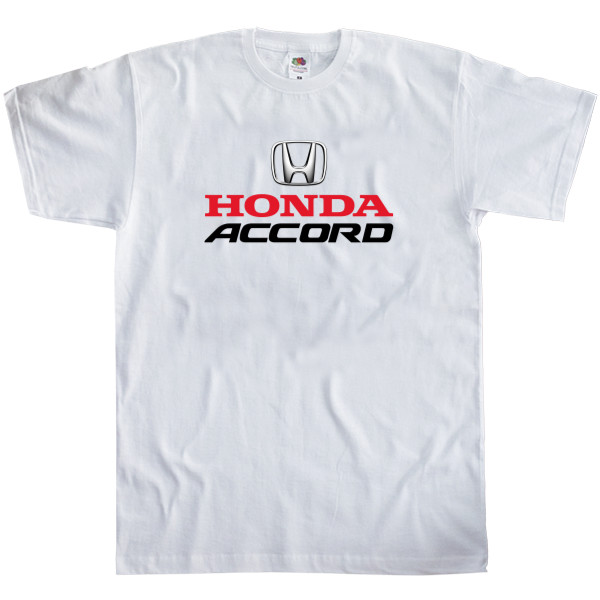 Футболка Классика Мужская Fruit of the loom - Honda Accord Logo - 1 - Mfest