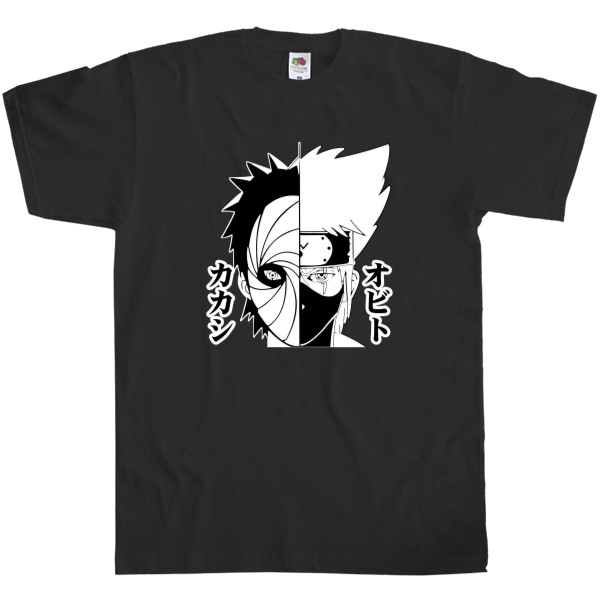 Men's T-Shirt Fruit of the loom - kakashi and obito - Mfest