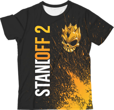 Man's T-shirt 3D - STANDOFF 2 [GOLD SKULL] 2 - Mfest