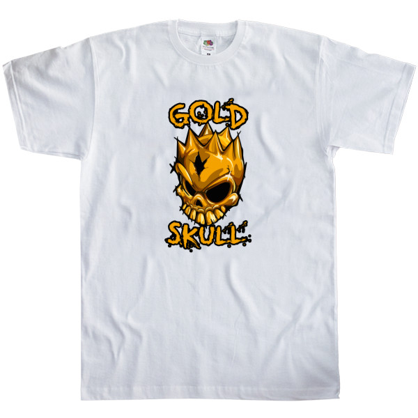 Men's T-Shirt Fruit of the loom - STANDOFF 2 [GOLD SKULL] 6 - Mfest