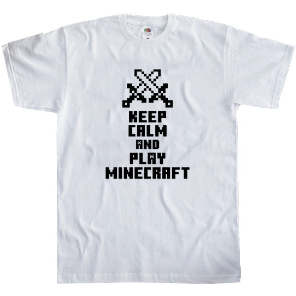 Men's T-Shirt Fruit of the loom - Play Minecraft - Mfest