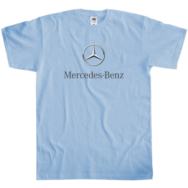 Футболка Классика Мужская Fruit of the loom - Mercedes Benz - Logo 1 - Mfest