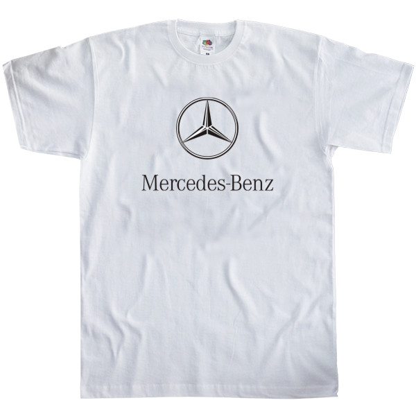 Футболка Классика Мужская Fruit of the loom - Mercedes Benz - Logo 2 - Mfest