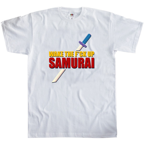 Men's T-Shirt Fruit of the loom - Wake up samurai - Mfest