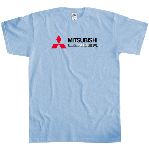 Футболка Классика Мужская Fruit of the loom - Mitsubishi - Logo - Lancer - 1 - Mfest