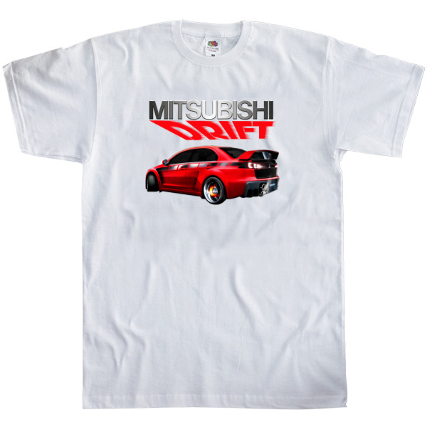 Men's T-Shirt Fruit of the loom - Mitsubishi - Logo - Lancer - 4 - Mfest