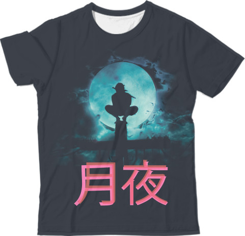 Man's T-shirt 3D - Uchiha Itachi Moon - Mfest