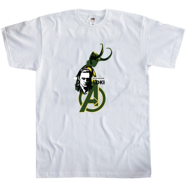 Men's T-Shirt Fruit of the loom - loki fanart 2 - Mfest