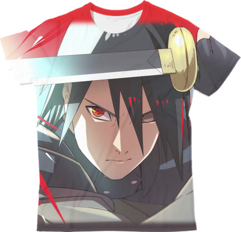 Man's T-shirt 3D - Sasuke With A Sword - Mfest