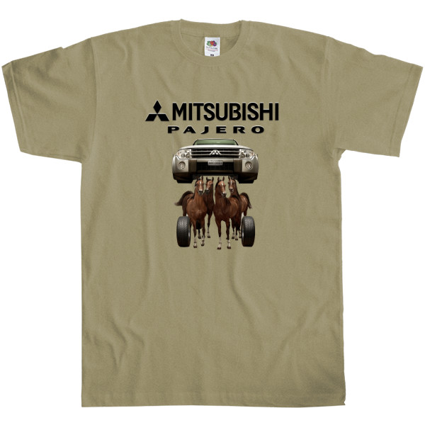 Men's T-Shirt Fruit of the loom - Mitsubishi - Logo - Pajero 2 - Mfest